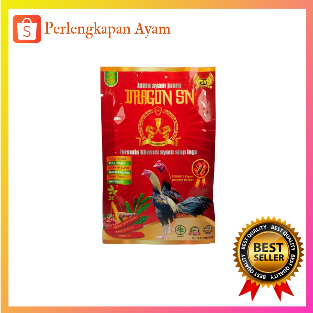 Jual Dragon Sn, Suplemen Tenaga Ayam Aduan, Obat Kuat Ayam Laga  Indonesia|Shopee Indonesia
