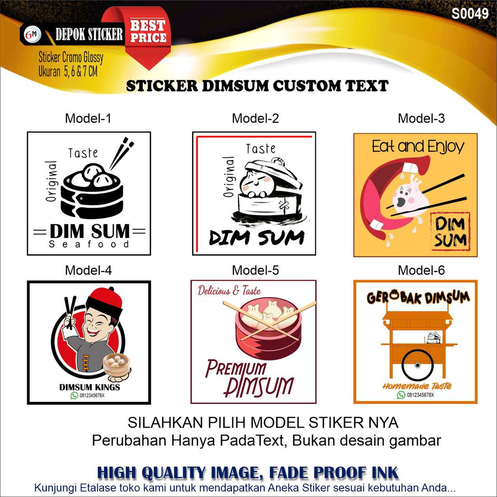 Dalam artikel ini, tim percetakan stiker semarang digibook promotion. Stiker Label Dim Sum Makanan Dimsum Shopee Indonesia