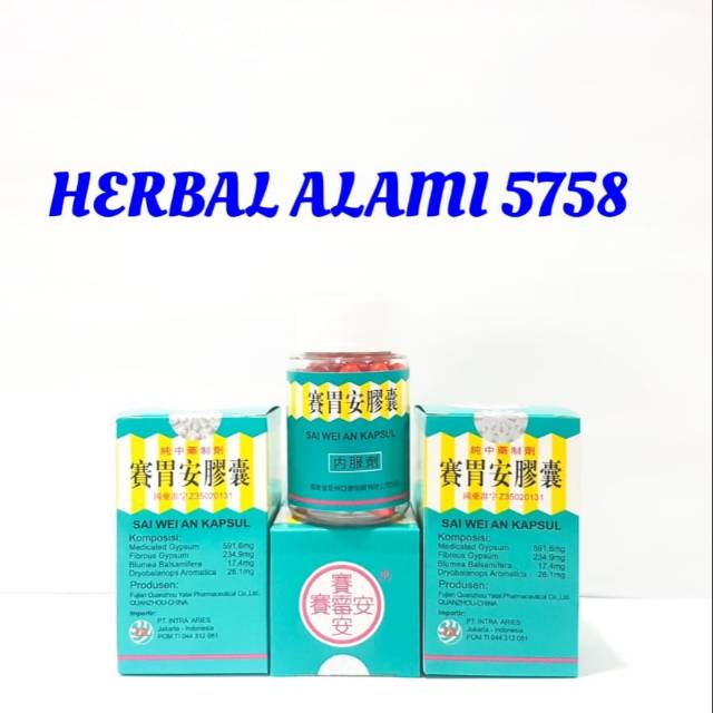 Sai Wei An Kapsul Obat Luka Lambung Radang Usus Infeksi
