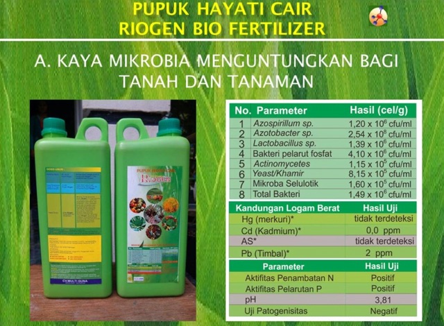 Blog tentang pupuk hayati cair riogen bio fertilizer. Jual Pupuk Hayati Cair Riogen Indonesia Shopee Indonesia