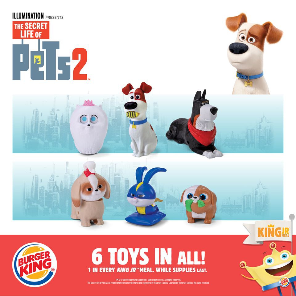 mainan secret life pets 2 dari burger king shopee indonesia on the secret life of pets 2