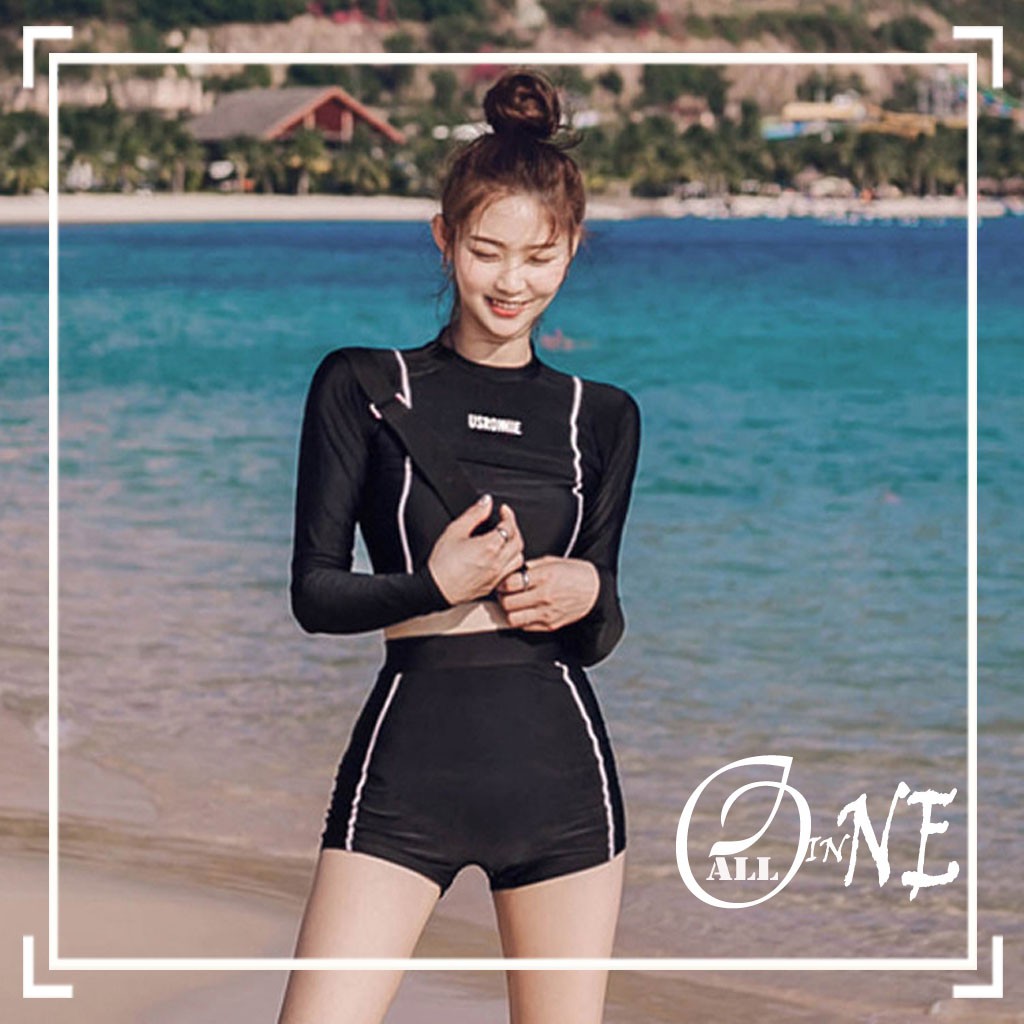 jual rashguard wanita harga terbaik - diving renang olahraga outdoor desember 2021 shopee indonesia on women's rash guard swim dress