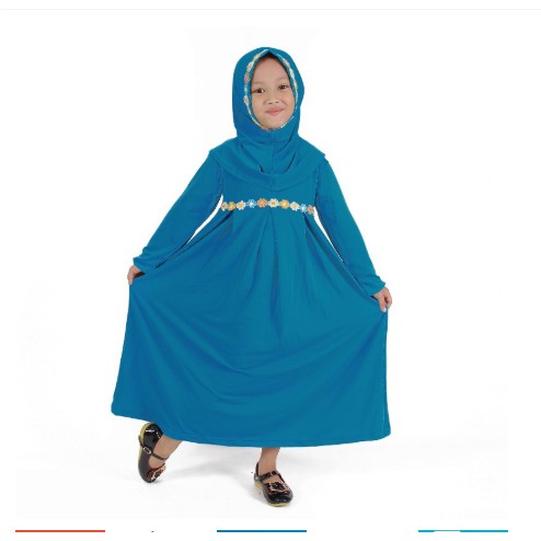 Gamis Anak Perempuan Warna Biru Simple Dan Lucu Shopee Indonesia