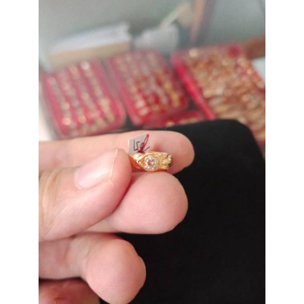 Promo 12 12 Cincin Emas Asli Untuk Bayi Setengah Gram Cincin Anak Cincin Murah Cincin Ready Cinci Indonesia 