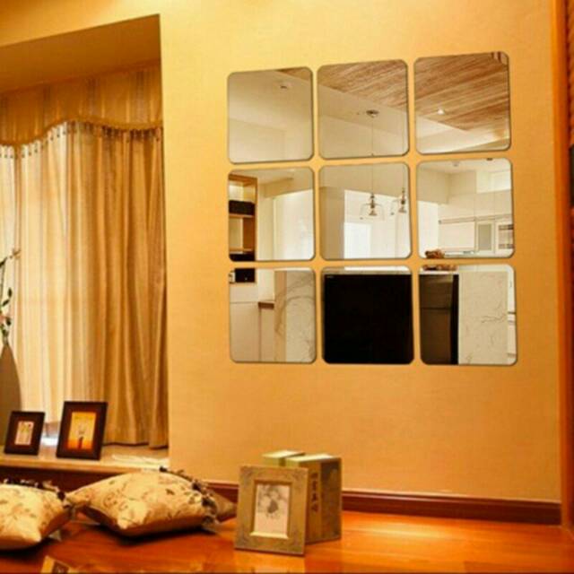 Stiker dinding kaca ini sangat cocok dijadikan sebagai wallpaper rumah yang bisa digunakan diberbagai lokasi rumah, menjadikan tampilan rumah lebih keren, Keren Wallpaper Sticker Kaca Cermin Unik Model Persegi Diy Hiasan Dinding Stiker 6 Pcs Shopee Indonesia
