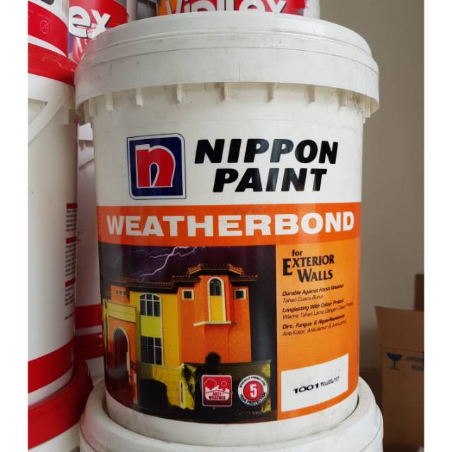 Cat Nippon Weatherbond Warna Standar Nippon Paint Galon 2 5 Lt Indonesia Cat Vinilex Super Putih Cat Tembok Exterior kemasan 25 kgRp680000.