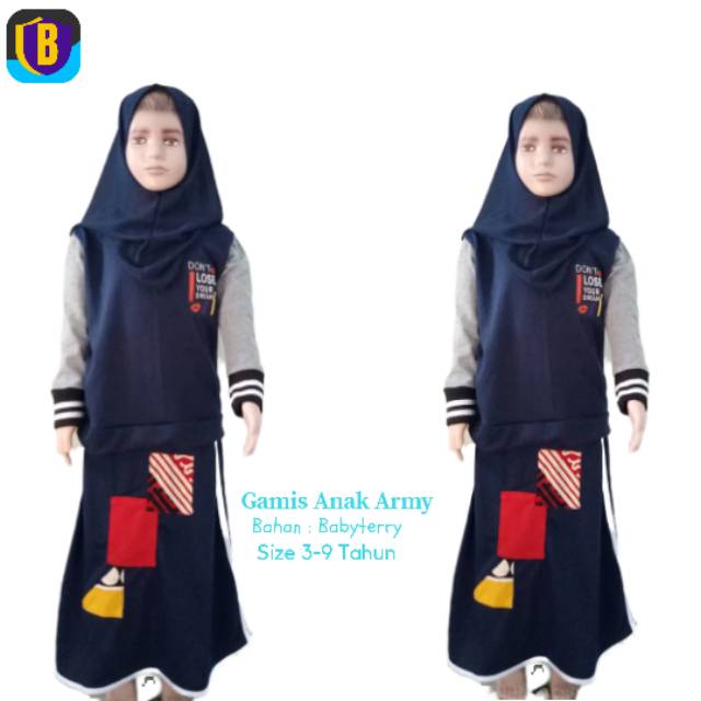 Gamis Setelan Anak Murah Grosir Gamis Muslim Anak Trendy Shopee