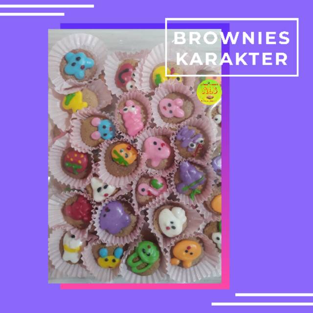 BROWNIES KARAKTER 100gr / BROWNIES / KUE LEBARAN / ALMA.SNACK | Shopee  Indonesia