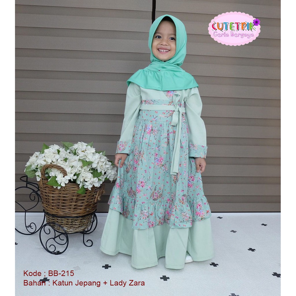 Gamis Anak Cutetrik Model Hanbok Baju Muslim Anak Syari Cutetrik