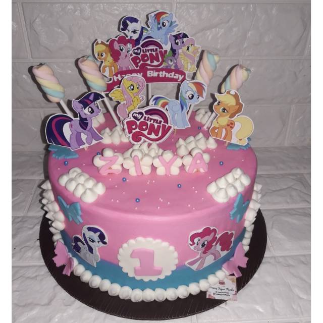 ∙ promo pengguna baru ∙ kurir instan ∙ bebas ongkir ∙ cicilan . Kue Ulang Tahun Little Pony Unicorn Kuda Pony Topper Marshmellow Shopee Indonesia