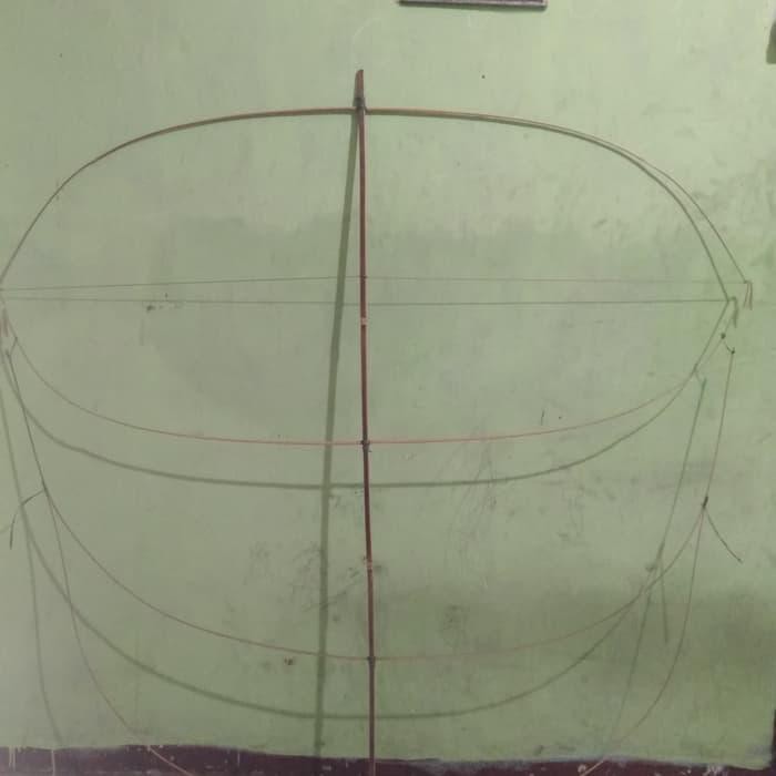 Gambar Kerangka Layangan – Sedang