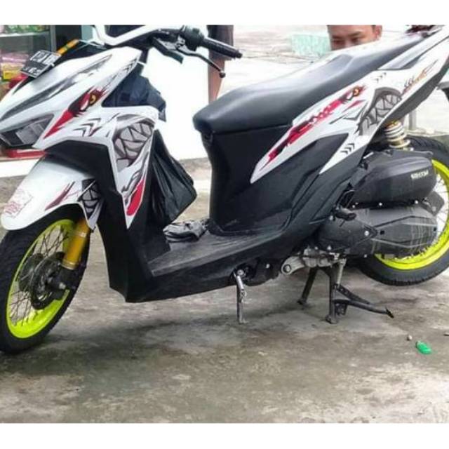 Beli aksesoris vario 125 led terlengkap harga murah november 2021 terbaru di tokopedia! Striping Variasi Vario 125 150 2018 Shark Co Shopee Indonesia