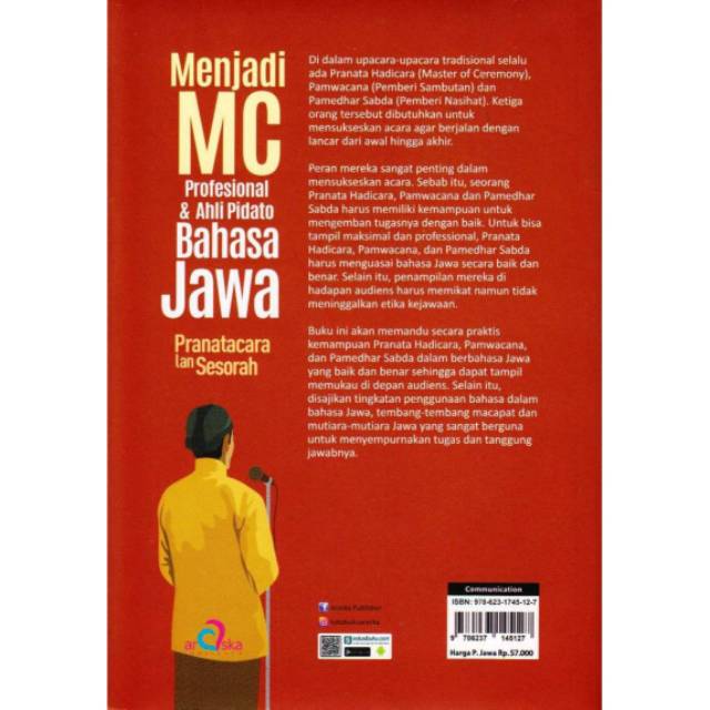 Kata sambutan serah terima pengantin terbaru for android. Buku Menjadi Mc Profesional Ahli Pidato Bahasa Jawa Shopee Indonesia
