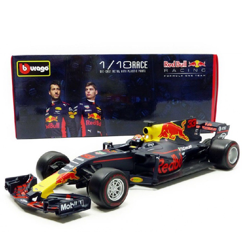 Bburago 1 18 F1 2017 Rb13 Mobil Redbull Team 33 Max Verstappen Diecast Racing Car