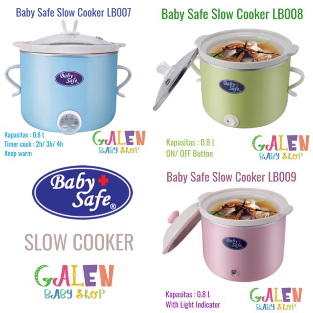 Baby Safe Slow Cooker LB007 LB008 LB009 Babysafe Food Maker Baby Bayi |  Shopee Indonesia