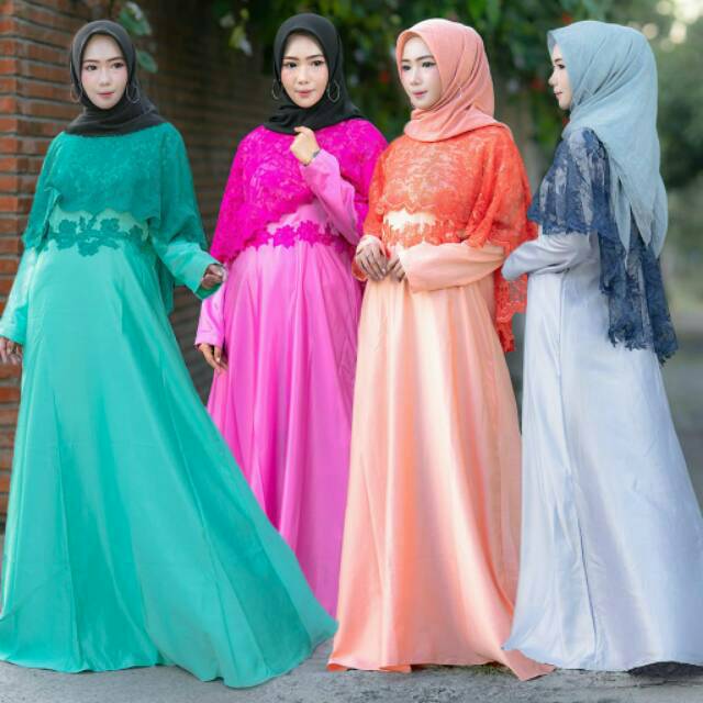 Po Dress Cape Calanda Gamis Syar I Modern Terbaru Shopee Indonesia
