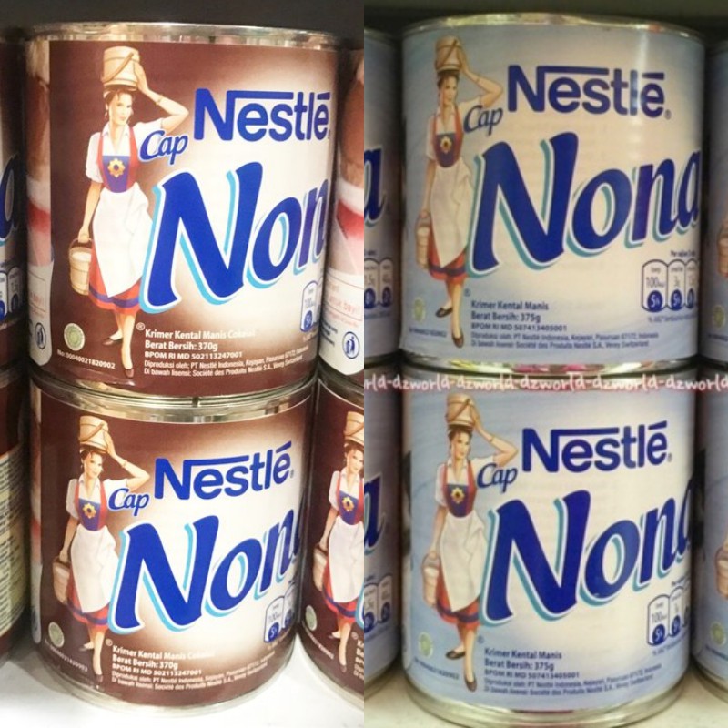 Susu Nestle Cap Nona Kental Manis Krimer Putih Coklat | Shopee Indonesia