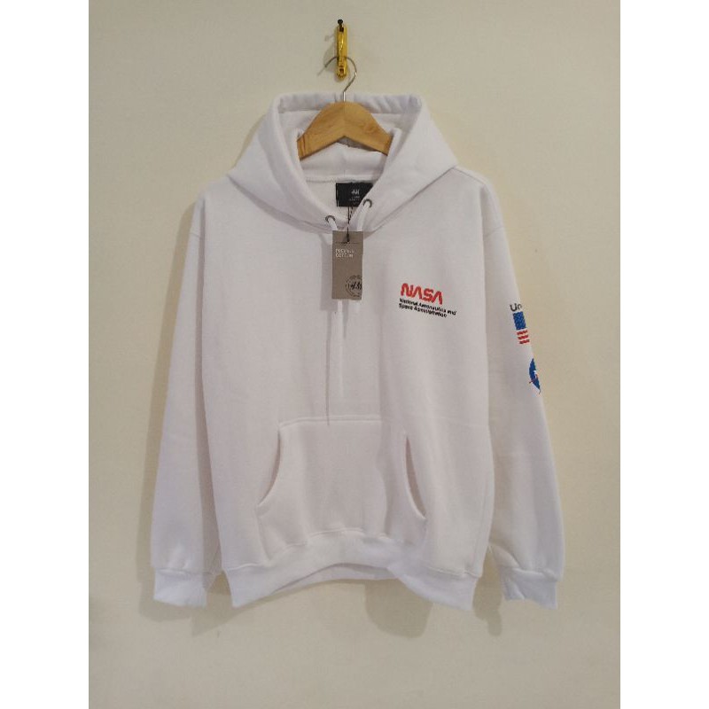 Jaket Sweater Hoodie NASA H&amp;M Premium Murah | Shopee Indonesia