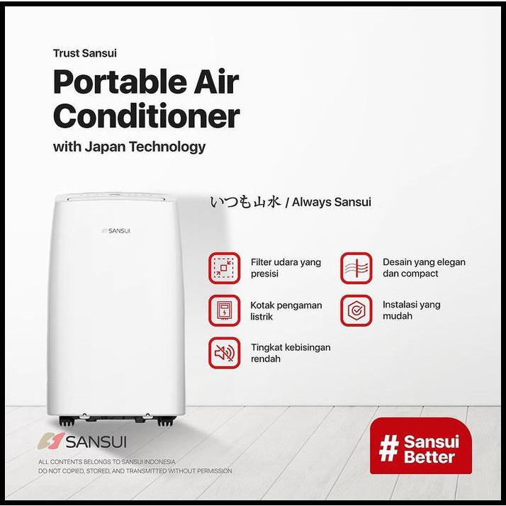 Jual promo toko Ac Portable 1,5 Pk Sansui Japan X12P1 White Indonesia|Shopee  Indonesia