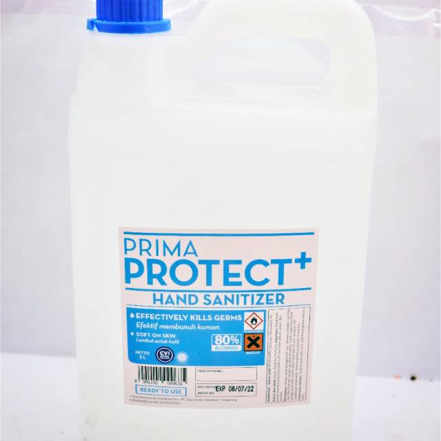 Tangan, masker bedah, penutup kepala, goggles, sepatu pelindung. Prima Protect Plus Hand Sanitizer 5 Liter Garansi Original