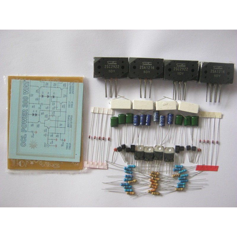 Diy 300 Watt Stereo Ocl Power Amp Transistor Sanken 2sa1216 2sc2922