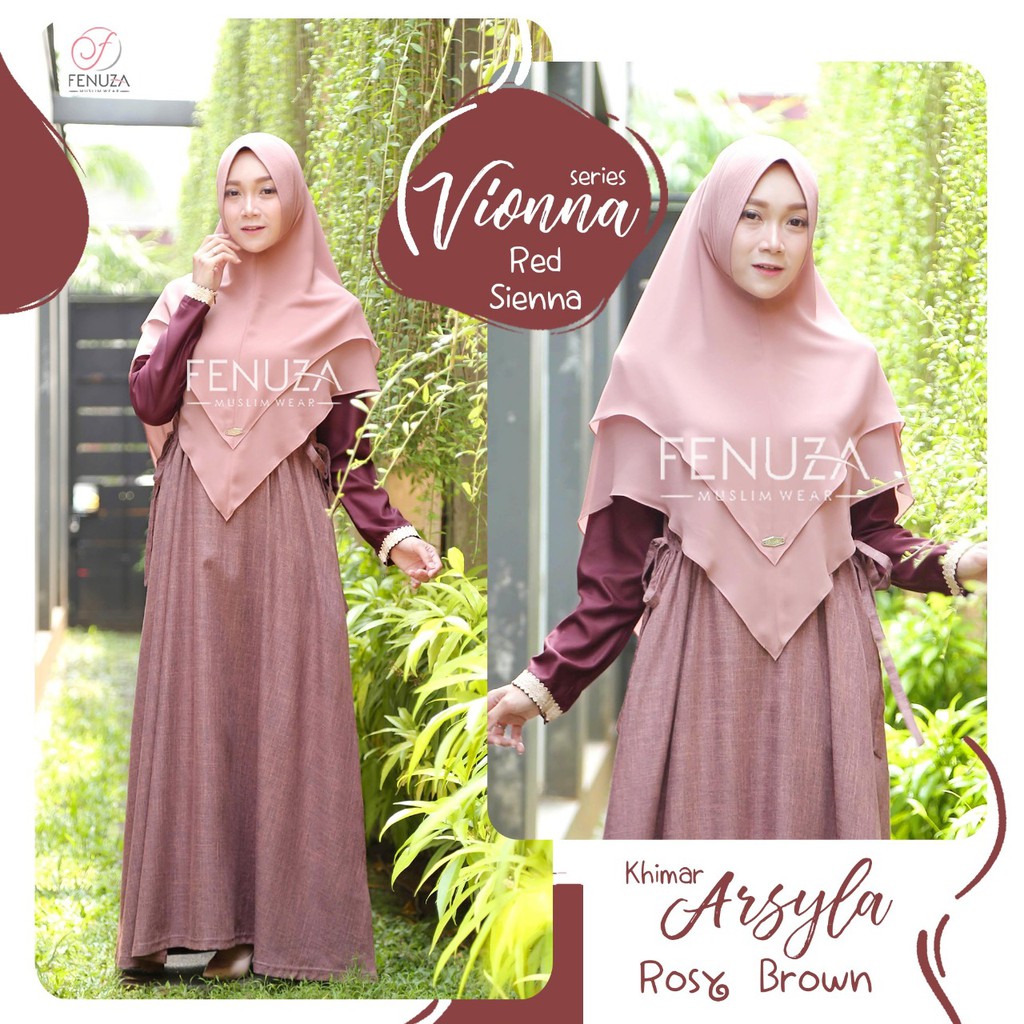 Vionna Dress Gamis Syari Original By Fenuza Shopee Indonesia