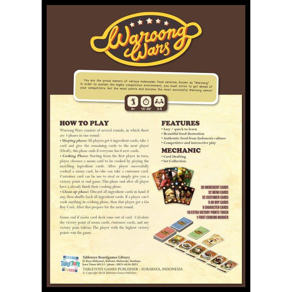 16/12/2010 · this is a guide about playing the card game runs and sets. Jual Diskon Waroong Wars Original Toko Board Game Indonesia Shopee Indonesia