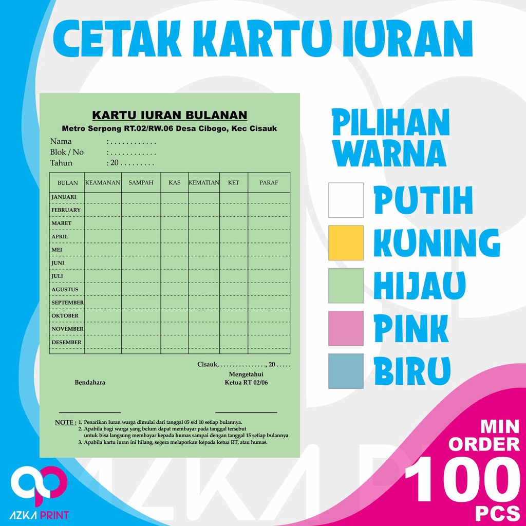 Bulan jumlah iuran tanda tangan no. Harga Iuran Kartu Terbaru November 2021 Biggo Indonesia