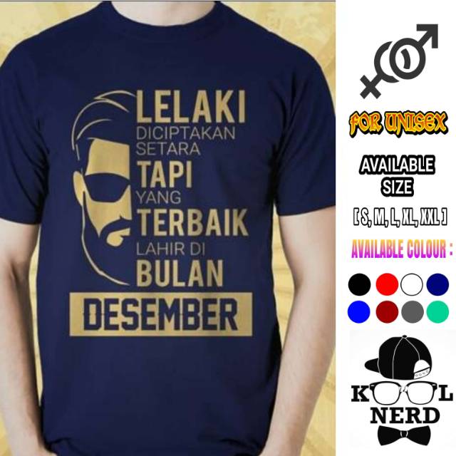 ✓ gratis untuk komersial ✓ tidak perlu kredit ✓ bebas hak cipta. Kaos Lelaki Diciptakan Setara Tapi Yg Terbaik Lahir Bulan Desember Bulan Bisa Diganti Shopee Indonesia