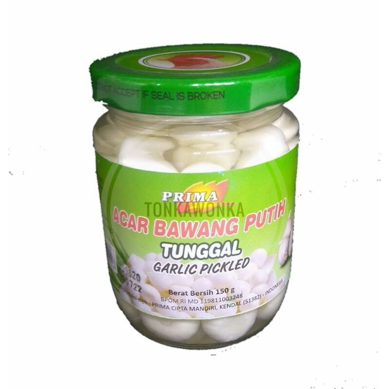 Jual Prima Acar Bawang Putih Tunggal Halal Original BPOM Indonesia|Shopee  Indonesia