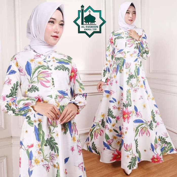 Nyaman Di Pakai Buat Lebaran Gamis Maxi Emma 110 Baju Muslim