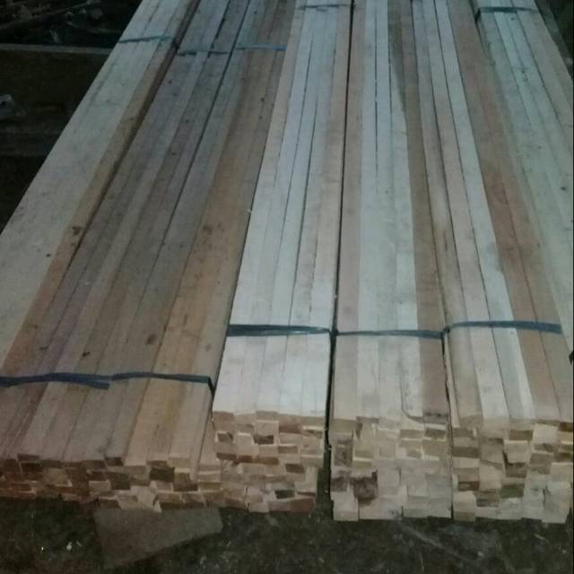 Jual balok kayu waru/mahoni reng kayu, harga per 100cm