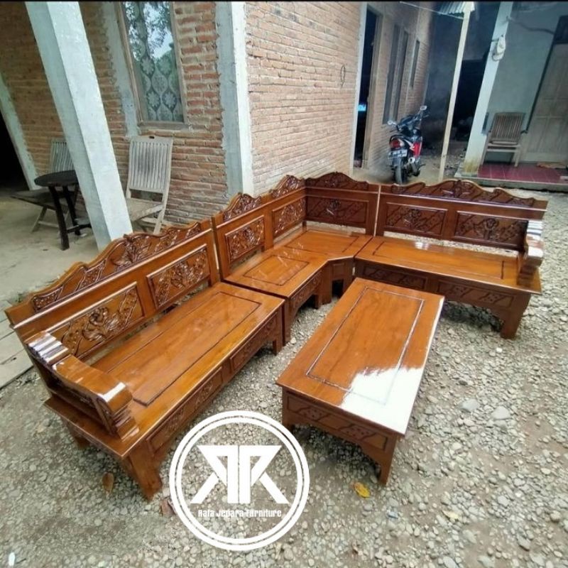 newcomer 2019 kursi tamu minimalis modern vintage kayu jati. Harga Kursi Tamu Kayu Jati Sudut Terbaru Mei 2022 Biggo Indonesia