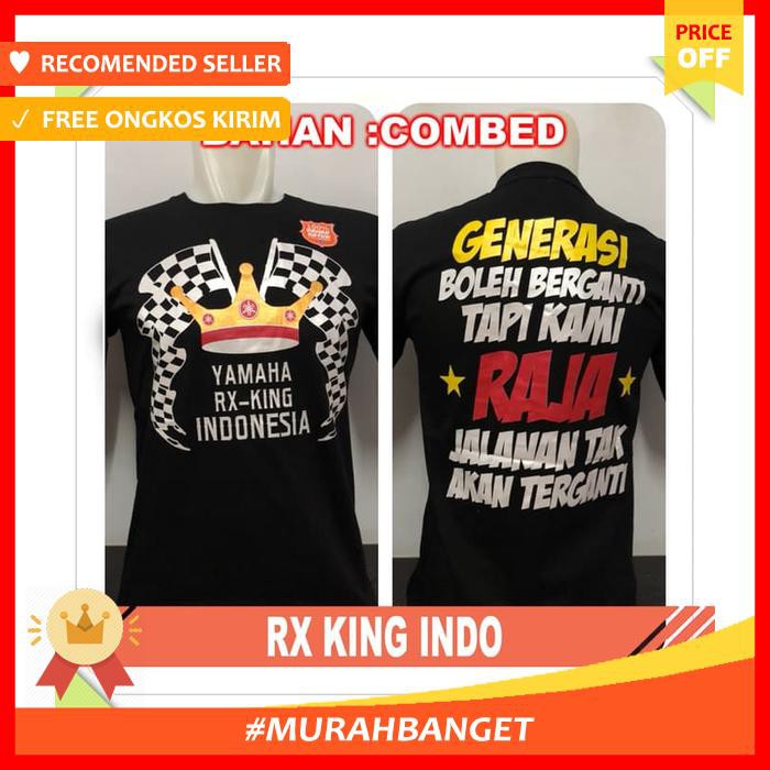 New Original Stok Kaos Pria Kaos Baju Distro Motogp Rx King Indo New Atasan Pria