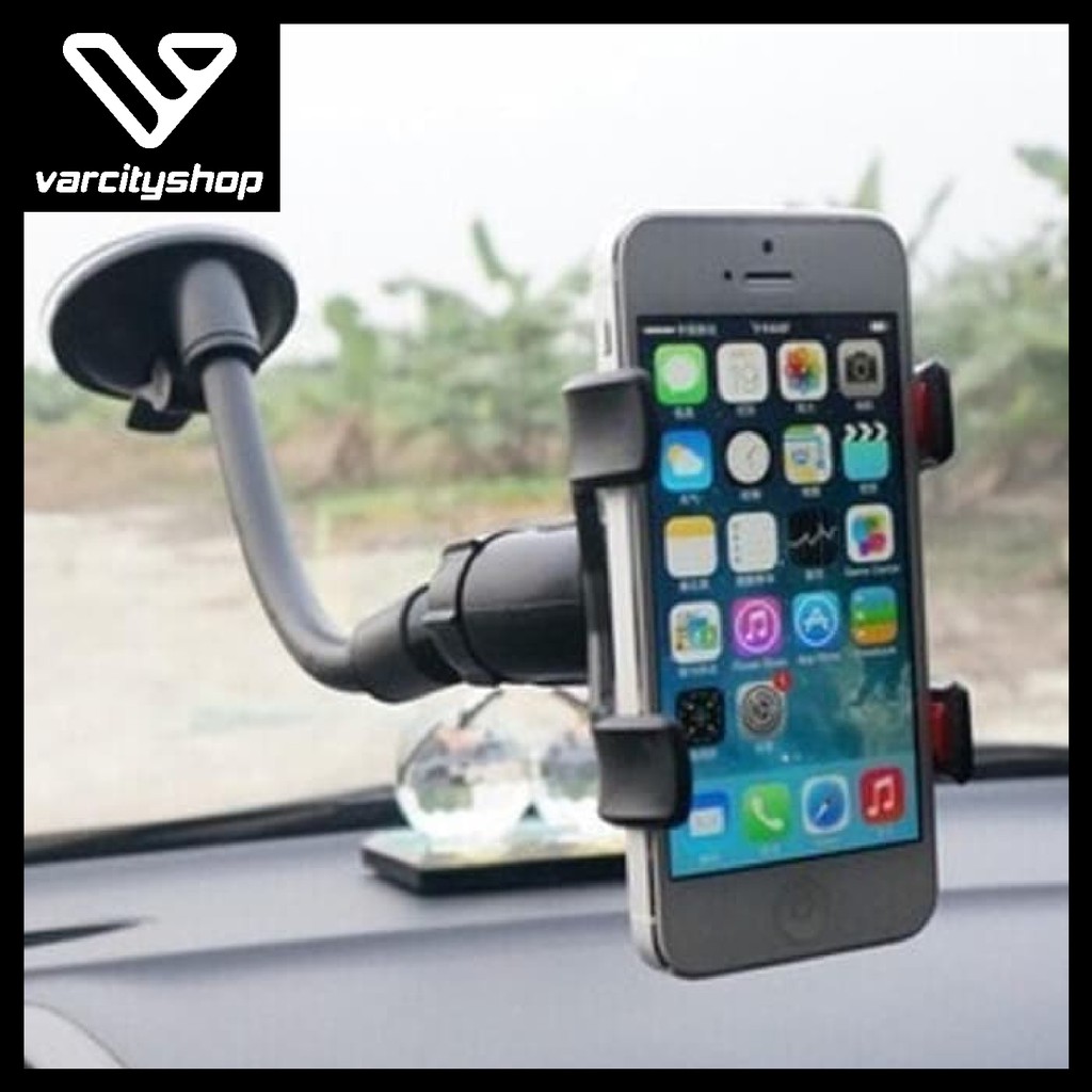 VSA134 Pegangan HP Jepit Tempel Kaca Mobil - Car Phone GPS Holder Organizer  | Shopee Indonesia