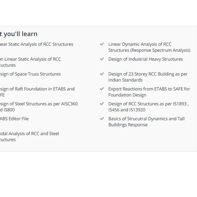 Cbg 020 Etabs The Complete Structural Course For Civil Or