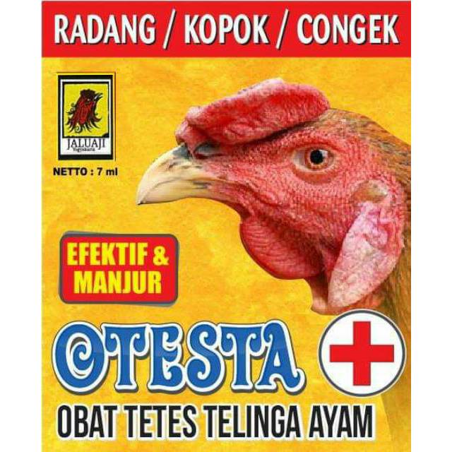Otesta Obat Tetes Telinga Ayam Radang Kopok Congek Manjur Jalu Aji