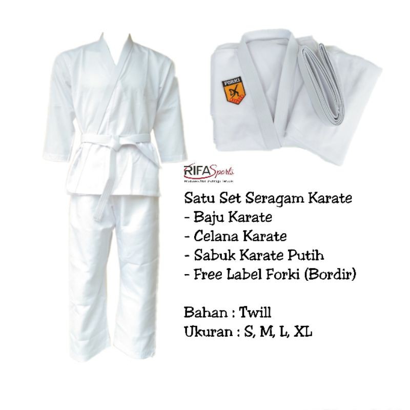 Jual seragam karate dewasa / baju karate pemula / baju karate-gi