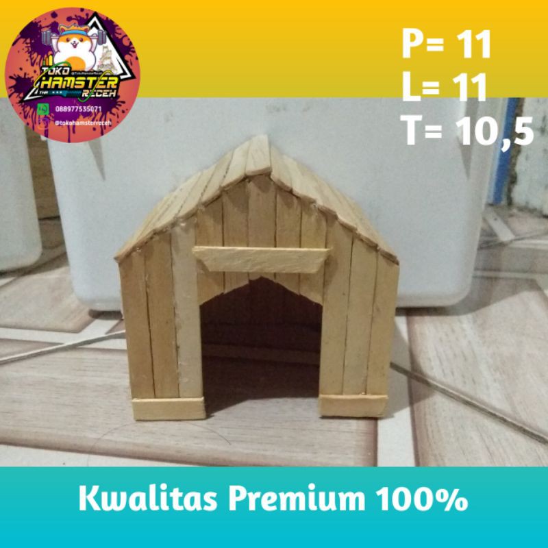 Cara membuat ayunan hamster dari stik es krim, cara membuat rumah hamster dari stik es krim, mainan hamster dari kardus bekas, cara membuat . Rumah Hamster Dari Stik Es Krim Kwalitas Premium Shopee Indonesia