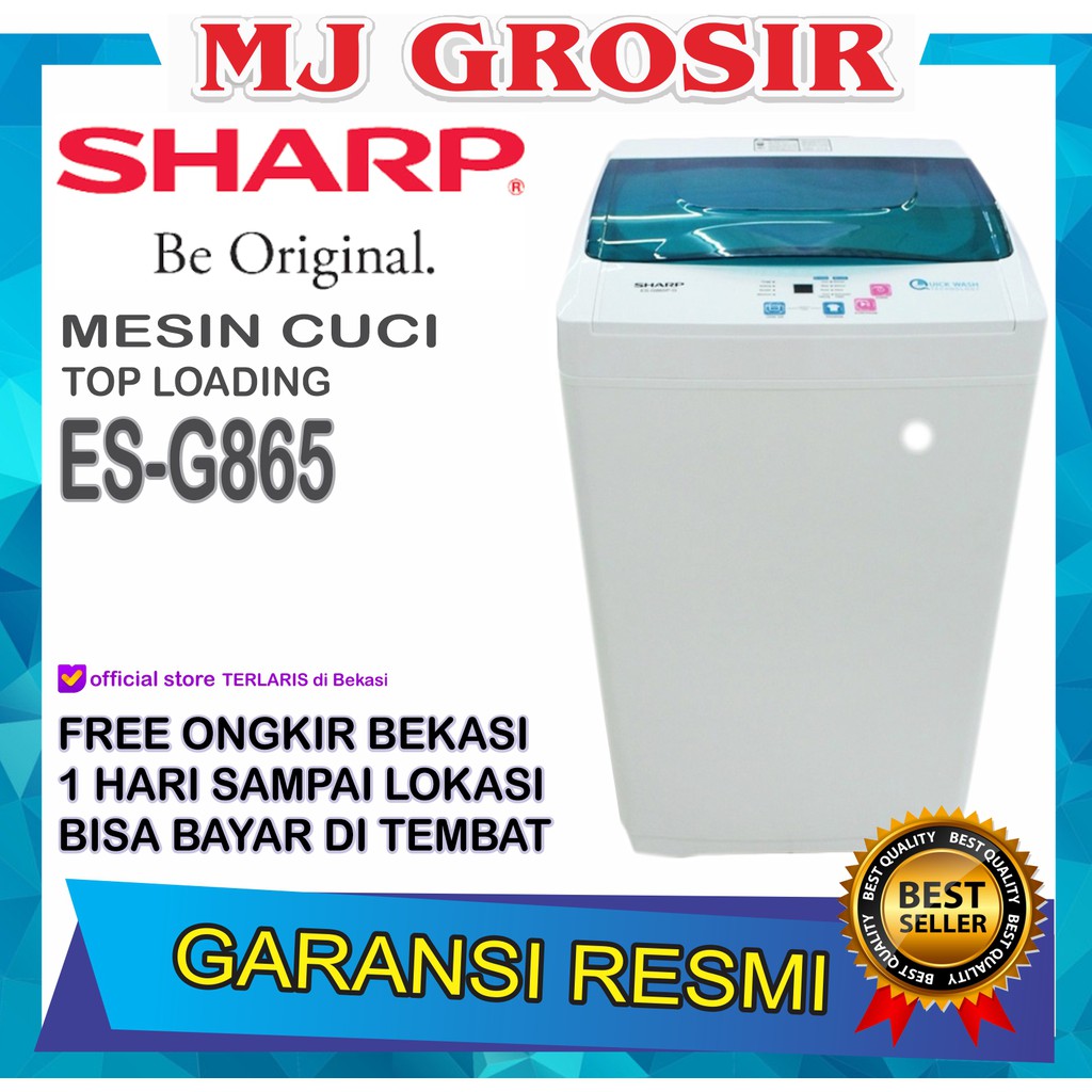 Modul sharp es g865p g. Mesin Cuci 1 Tabung Sharp Esg 865 Top Loading 6 Kg Zero Presure Shopee Indonesia
