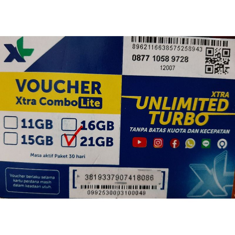 Untuk para pengguna kartu xl, anda pantas berbahagia. Jual Kartu Perdana Xl Xtra Combo Lite 28 Gb Unlimited Turbo Unlimited Youtube Ig Fb Wa Gojek Indonesia Shopee Indonesia
