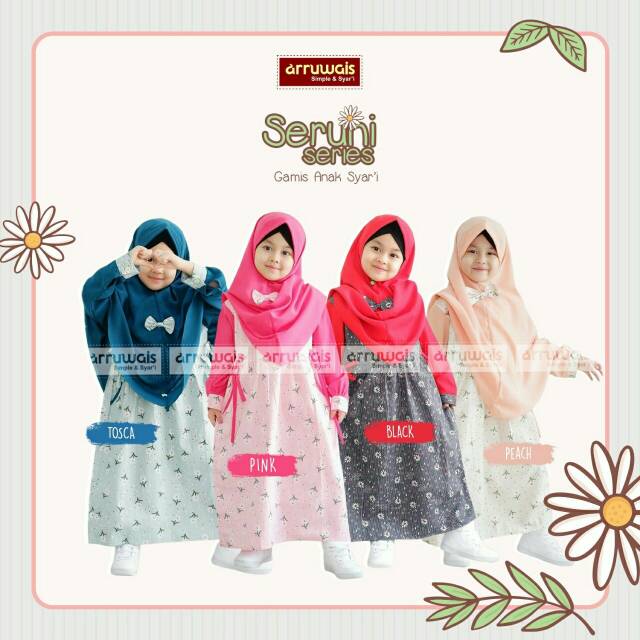 Gamis Anak Seruni Series Arruwais Makassar Shopee Indonesia