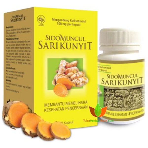 Kapsul Sari Kunyit Sidomuncul Obat Maag Kronis Akut Kunyit