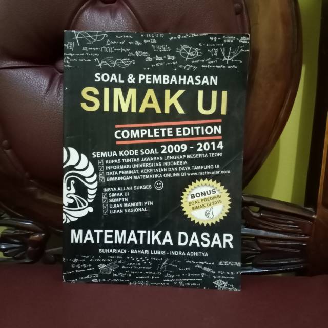Matematika dasar, bahasa indonesia, dan bahasa inggris. Soal Dan Pembahasan Simak Ui Matematika Dasar Complete Edition Shopee Indonesia