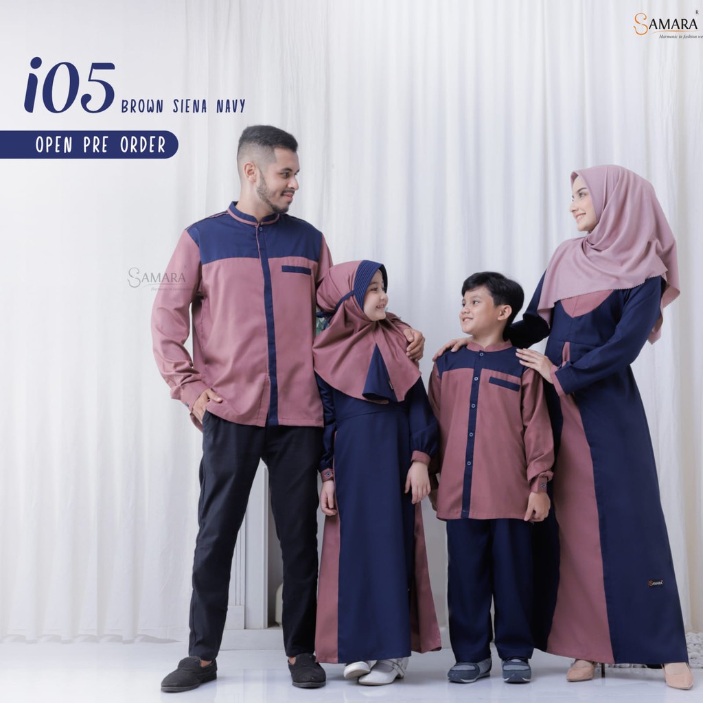 Jual Baju Dress Pakaian Gamis Fashion Couple Pasangan Seragam Sarimbit  Keluarga Samara i05 Brown Sienna Navy Muslim Suami Istri Ibu dan Anak  Kondangan Lebaran Premium Mewah Kekinian Terbaru 2021 Indonesia|Shopee  Indonesia
