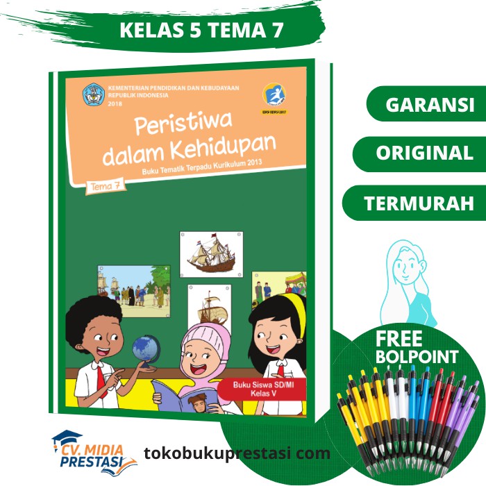 Buku tematik sd kelas 2 tema 5 6 7 8, rp94.400. Buku Siswa Kelas 5 Sd Mi Tema 7 Semester 2 Peristiwa Dalam Kehidupan Termurah Bonus Ballpoint Shopee Indonesia