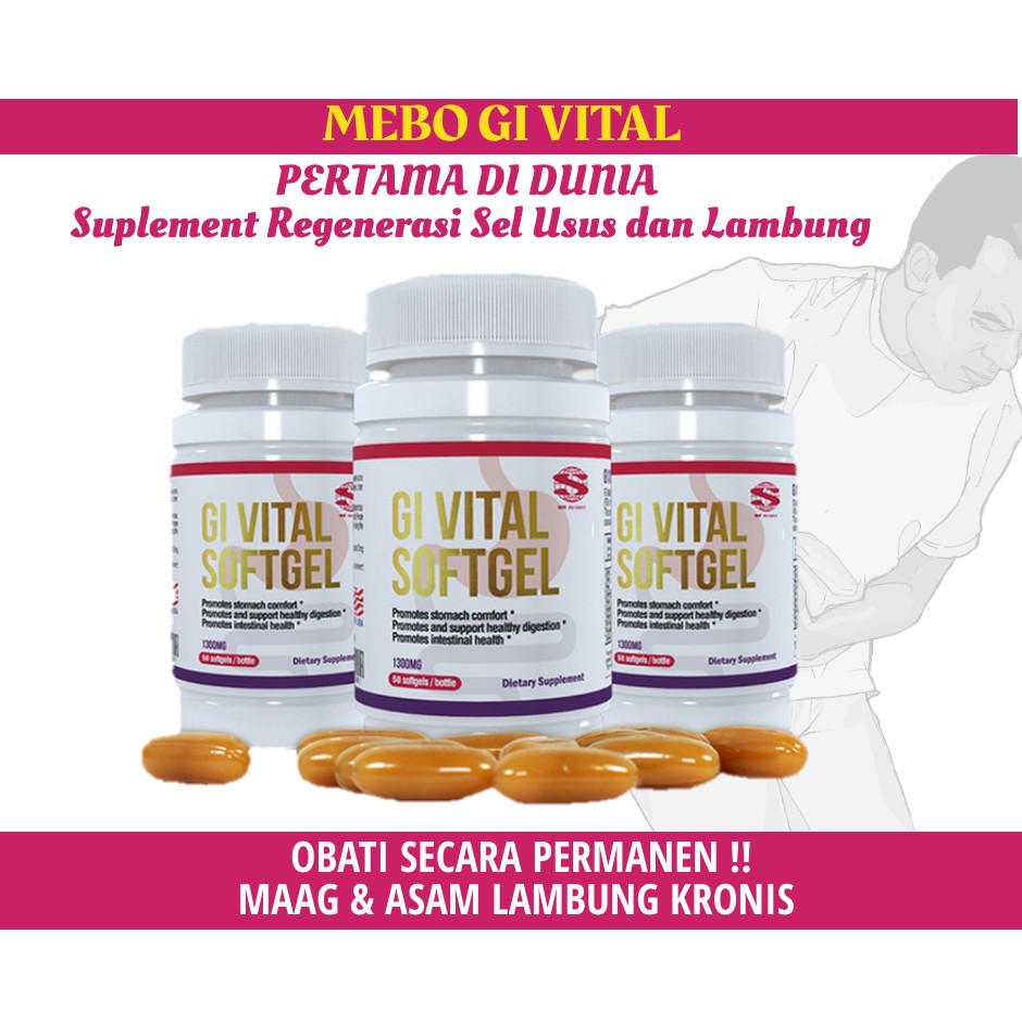 Norland Mebo Gi Vital Softgel Obat Asam Lambung Sakit Maag Dan