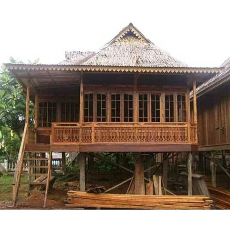 Hds ambalan tali hanging decor kayu natural hiasan dinding teras rumah rak. Jual Rumah Kayu Bongkar Pasang Knock Down Indonesia Shopee Indonesia