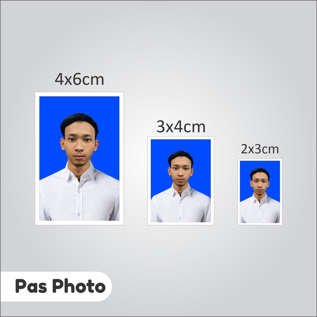 Mudah dan bisa kamu lakukan dengan cara ini. Pas Photo Ukuran 2x3 3x4 4x6 Cm Shopee Indonesia