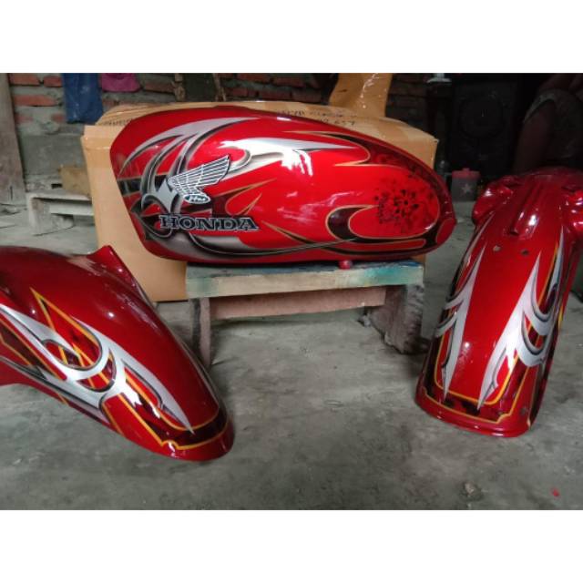 Rp 375.000tangki cb 100 cb 125. Tangki Cb 100 Gelatik Drum Airbrush Dan Jok Shopee Indonesia